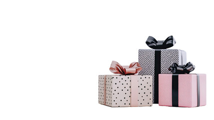 Wall Mural - christmas presents transparent background