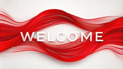 greeting text on a light background with colorful waves and swirling lines, events, websites, greetings, hospitality industry and promotional materials