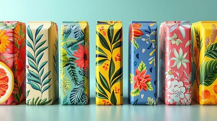 Wall Mural - Chic minimalist packaging incorporating innovative eco-friendly materials and artistic patterns emphasizing stylish practical and high-quality solutions for modern branding. high resolution