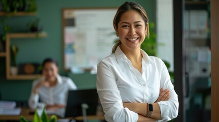 Canvas Print - The confident businesswoman