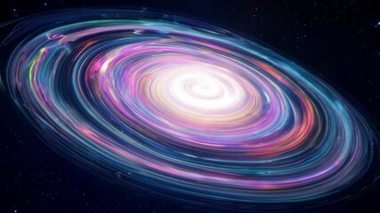 Wall Mural - Bright Core Illuminates Swirling Galaxy