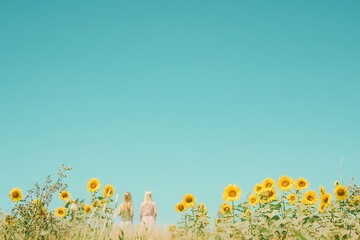 Canvas Print - meadow with daisies