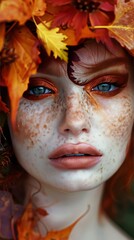 Wall Mural - Autumn Colors Makeup And Beauty