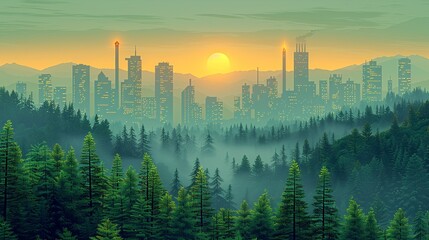 Canvas Print - Create a graphic demonstrating how carbon credits contribute to reducing global emissions, featuring success stories and impactful projects that support sustainable development. high resolution