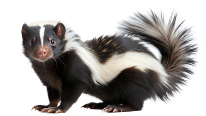 Wall Mural - skunk on a transparent background