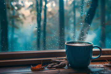 Warm Coffee on a Rainy Day