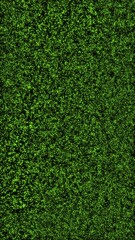 Wall Mural - vertical grass particle undulating bulge 4k loop features green colored particles moving and undulat