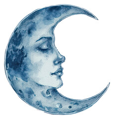 Sticker - PNG  Antique of moon astronomy drawing nature.