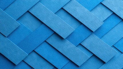   Blue wall with square-rectangle pattern