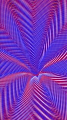 Wall Mural - vertical red white and blue abstract star swirl 4k loop features a trip through a star shaped tunnel