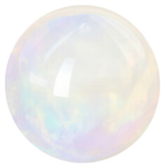 Sticker - PNG Iridescent glass sphere with reflections