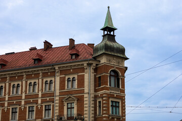 Poland, Europe, 2 August 2024: Churches, historical buildings