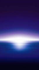 Wall Mural - A blue gradient background with white at the bottom and a large blurred light in the middle