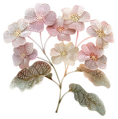 Sticker - PNG  Delicate floral illustration art