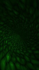 Wall Mural - vertical snake scale green tunnel 4k loop features movement out of a tunnel that looks to be covered