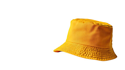 Yellow cloth hat transparent background