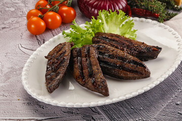 Wall Mural - Grilled diet beef liver steak