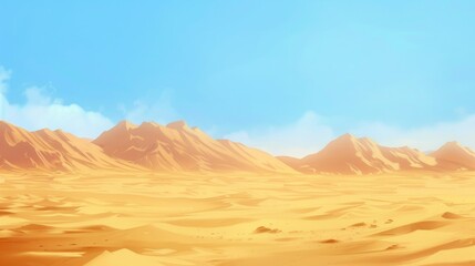 Wall Mural - Scenic desert sand backdrop