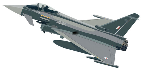 Wall Mural - PNG Modern military fighter jet illustration