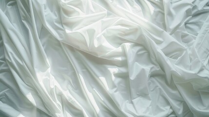 Wall Mural - Close up of bed sheets with empty space