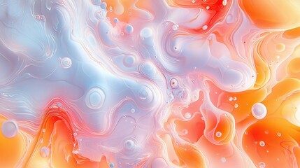 Wall Mural -   A close-up of a cell phone screen with water and bubbles at the bottom