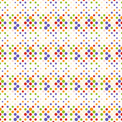 Poster - Seamless abstract colorful circle pattern background - geometrical vector graphic design