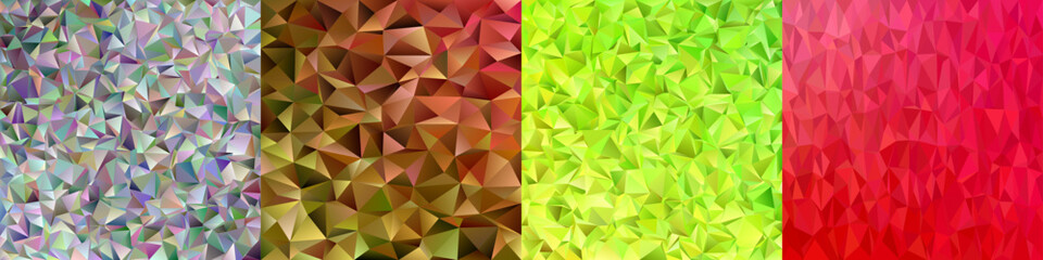 Poster - Abstract triangle polygon background collection