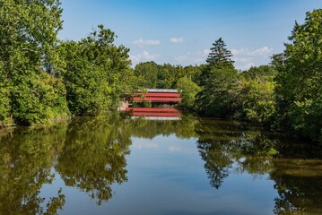 Sachs Covered Bridge on a Beautiful August Afternoon, Gettysburg PA USA