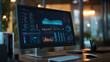 © Mahmud - This setup is ideal for presentations, reports, or visualizations related to business data analysis, data management systems, and performance tracking
