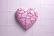 © aninna - broken pink heart with cracks.