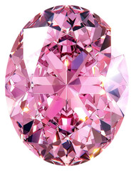 Sticker - PNG Exquisite pink diamond gemstone