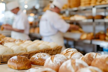 baker with bread