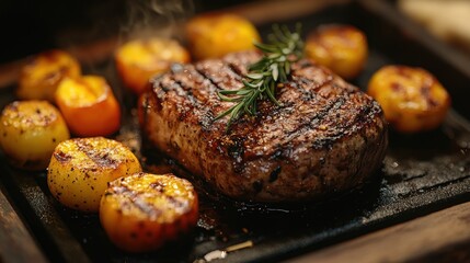 Grilled Steak and Vegetables