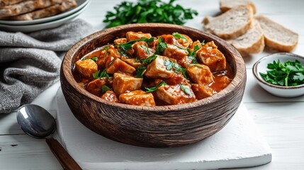 Poster - Chicken Paprikash - Traditional Hungarian food