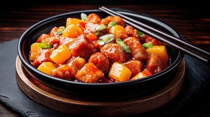 Poster - Sweet and Sour Pork - traditional Chinese food