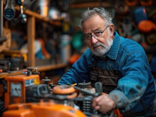 Household helper: a man performing various housework tasks, commitment to home upkeep and support, representing essential role of domestic aide in ensuring orderly and clean residence.