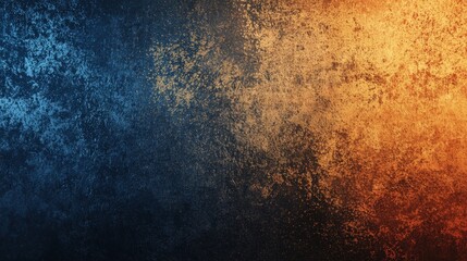 Poster - Abstract grunge background texture showing blue and orange paint in a distressed style perfect for a background or texture