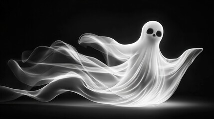 Sticker - X-ray visualization halloween ghost,  