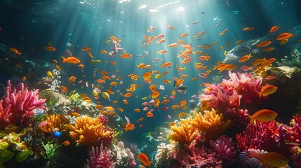 Wall Mural - Vibrant Underwater Paradise