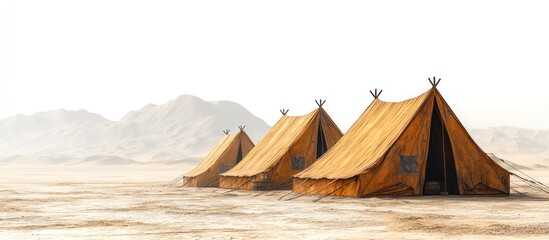 Sticker - Tents in a Desert Landscape