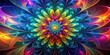 © lapeepon - Fractal flower abstract colorful background, fractal, flower, abstract, colorful, background, art, design, pattern