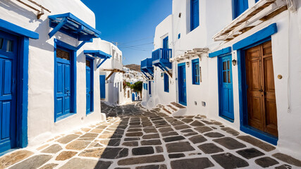 Naklejka na meble Mykonos City Streets