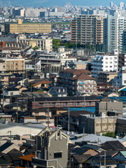 Wall Mural - 住宅が密集した都市の風景