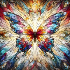 Wall Mural - Kaleidoscope Butterfly.
