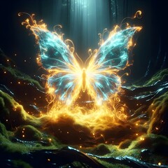 Poster - Celestial Butterfly.
