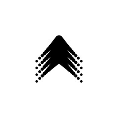 Poster - abstract letter A logo, triangle-shaped A symbol 