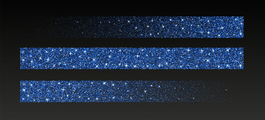 Wall Mural - blue glitter brush strokes, shimmer spray effect, luxury shimmery particles, festive holiday sparkle
