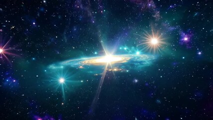 Wall Mural - background with stars