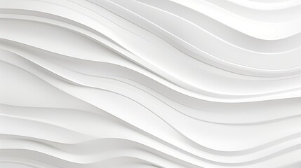 Abstract white wave background with soft curves.