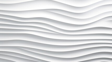 Abstract white wavy background texture.